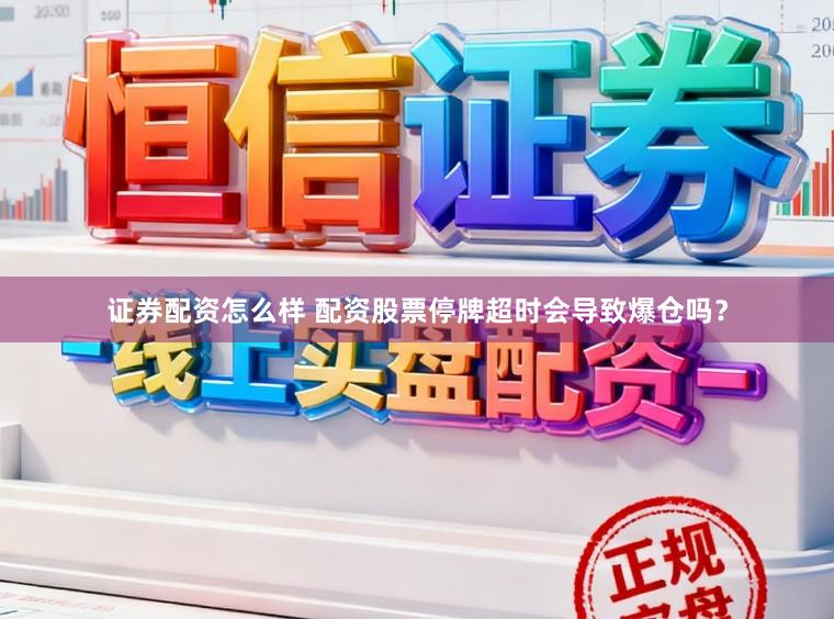 证券配资怎么样 配资股票停牌超时会导致爆仓吗？